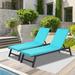 Barara King 2PCS Set Outdoor Lounge Chair Cushion Replacement Patio Funiture Seat Cushion Chaise Lounge Cushion (SKY BLUE Color)