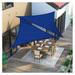 Luwei 24 x 24 x 24 Shade Sails Equilateral Triangle Canopy Shade Fabric Permeable Pergola Top Cover 220GSM Shade Fabric for Outdoor Patio Lawn Garden Backyard Blue