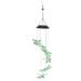 Solar Wind Chimes Photosensitive Design Waterproof Automatic Operation Green Dragonfly Shape Color Changing Lights