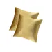 Velvet Decorative Throw Pillow Covers for Sofa Bed 2 Pack Soft Cushion Cover (Gold Set of 2)