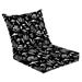 Outdoor Deep Seat Cushion Set 24 x 24 seamless half drop pattern mushrooms cactus Deep Seat Back Cushion Fade Resistant Lounge Chair Sofa Cushion Patio Furniture Cushion