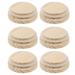 6 Pcs Candles Storage Seal Lid Wide Mouth Jar Lids Home Bottle Lids Cup Lid Sealing Cap Wooden