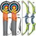 2pcs/pack Bow And Arrow For Kids Archery Set - LED Light Up Archery Toy Bow And Arrow Set With 20 Suction Cup Arrows 2 Target &2 Quiver Sports Outdoor Play Game Toys Gifts For 3 4 5 6 7 8-12 Years