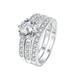 925 Sterling Silver Moissanite Eternity Ring - Perfect Wedding Engagement and Anniversary Gift