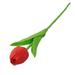 Artificial Tulips Real Touch Tulips Flowers Faux Tulip Flowers for Wedding Home Party Balcony Yard Bar Decoration(Red) WUNN