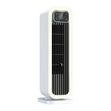 Harpi Oscillating Quiet Tower Fan Floor Fans for Bedroom with Lights 4000mAh Battery Operated Table Fan 3 Speeds 14.6 Inch Personals Small Bladeless Fan for Bedroom Home Office Desktop