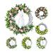 Dream Lifestyle Easter Rabbit Wreath Adorable Bunny Wreath with Eggs Artificial Flowers Daisy and Butterflies for Spring Home Indoor Outdoor Window Door Wall Hanging Ornament Decoration