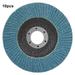 10pcs 115mm Blue Flap Disc Wheel Sanding Grinding Flap Wheel For Angle Grinder (40 Grit)