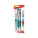 Twist-Erase CLICK Mechanical Pencil (0.7mm) CLEAR Barrel with Lead and 2 Erasers 2-pk