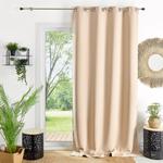 Homemaison - Rideau ameublement 80 % occultant Ivoire 140x260 cm