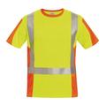 Elysee - T-shirt de signalisation Utrecht taille xxl jaune/orange 75 % pes / 25 % co