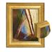 Classique 55 Gold Leaf Solid Wood Art Frame 2 Width and 1/4 Rabbet for Canvas Traditional Artwork and Portraits - [8 x 10 ]