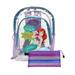 The Little Mermaid Transparent Backpack 16 Ariel w/ Zipper Mesh Pencil Pouch