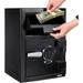 Depository Safe Digital Depository Safe Box 13.7 X 15.7 X 19.2 Electronic Steel Safe with Keypad Locking Drop Box with Slot Metal Lock Box with Two Emergency Keys for Your Valuables