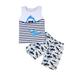 Kids Baby Boy Shorts Clothes Set Sleeveless Vest Tops Shorts Cartoon Print Two Piece Suit Toddler for Boys 4T Baby Boy Outfits 3 6 Months Funny Baby Rompers Boy Baby Bodysuits