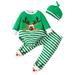 Toddler Boy Christmas Outfit Toddler Boys Girls Christmas Stripe Deer Top Pants Hat Set Outfits Clothes Boys Christmas Pajamas Size 6-7