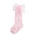 Kids Socks Fashion Soft Calf Knee High Lace Large Bow Knot Warm Autumn and Winter Slipper Socks