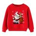 Christmas Kids Child Baby Boys Girls Letter Long Sleeve Cartoon Sweatshirt Tops Xmas Outfit Business Man for Kids