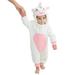 Toddler Infant Animal Costume Flannel Hooded onesie Soft Animal Romper Outfits Gift