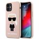 KARL LAGERFELD KLHCP12SSLFKPI Hülle für iPhone 12 Mini 5,4" hardcase hell-pink Silicone Iconic