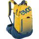 EVOC TRAIL PRO 26l Protektor Rucksack für Fahrradtouren, Backpack (LITESHIELD PLUS Rückenprotektor, leichter Fahrradrucksack, breite Hüftflossen, 3l Trinkblasenfach, Größe: L/XL), Curry/Denim