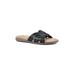 Women's Cliffs Fortunate Slide Sandal by Cliffs in Black Burnished Smooth (Size 8 1/2 M)