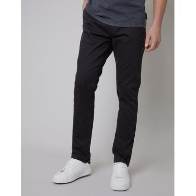 Threadbare Men's Black Slim Fit Chino Trousers