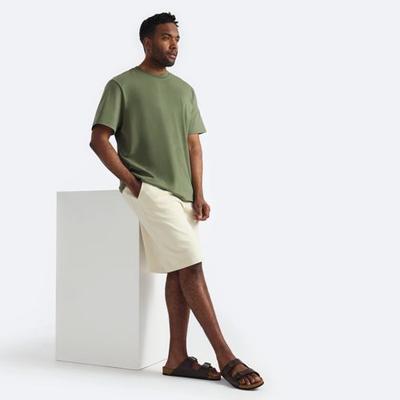 Supersoft Shorts, Men, size: 32-34, regular, Ivory, Cotton/Polyester/Cotton-blend, by Lands' End