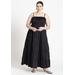 Plus Size Women's Tiered Maxi Dress by ELOQUII in Black Onyx (Size 22)