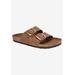 Women's Helga Sandal by White Mountain in Brown Leather (Size 8 M)