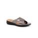 Women's Tillman 5.0 Slip On Sandal by SoftWalk in Pewter Metal (Size 12 M)