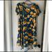 Lularoe Dresses | Lularoe Carly | Color: Blue/Gold | Size: Xs