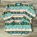 Disney Tops | Disney Parks Holiday Spirit Christmas Spirit Jersey Size M | Color: Blue/Green | Size: M