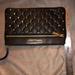 Michael Kors Bags | Michael Kors Black Leather Clutch | Color: Black/Gold | Size: Os