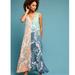 Anthropologie Dresses | Geisha Designs Anthropologie Embroidered Boho Sleeveless Maxi Dress | Color: Blue/Pink | Size: Xs