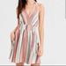 American Eagle Outfitters Dresses | American Eagle Striped Halter Neck Dress | Color: Blue/Pink | Size: S