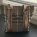 Burberry Bags | Burberry Canvas Leather Tote Bag | Color: Gray/Silver | Size: Os