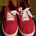 American Eagle Outfitters Shoes | American Eagle Red Canvas Sneakers Size 7 | Color: Red | Size: 7