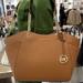 Michael Kors Bags | Michael Kors Michael Kors Jet Set Large Saffiano Leather Shoulder Tote Bag Nwt | Color: Brown/Gold | Size: Large