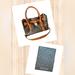 Michael Kors Bags | Michael Kors Hamilton Mk Logo Satchel Bag & Mk Jet Set Travel Passport Wallet | Color: Brown/Gold | Size: Os