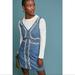 Anthropologie Dresses | Anthropologie Embroidered Studded Denim Mini Dress Nwt Size 6 | Color: Blue | Size: 6