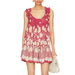 Free People Dresses | Free People Intimately Women's Bali Wild Daisy Slip Mini Dress Size L Red Floral | Color: Red | Size: L