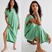 Free People Dresses | Free People Raquel Midi Dress Light Olivine Green M Beach Asymmetrical Maxi Mint | Color: Green | Size: M