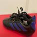 Adidas Other | Little Boys Size 12.5 Adidas Cleats. Black With Blue Stripes. | Color: Black | Size: Boys 12.5