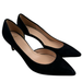 J. Crew Shoes | J.Crew Lucie Suede Pumps Slip On Pointed Toe Kitten Womens D'orsay Shoes Size 7 | Color: Black | Size: 7