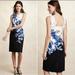 Anthropologie Dresses | Maeve Anthropologie Blue White Black Floral Dress 6 Small New Sleeveless Rare | Color: Black/Blue/White | Size: 6