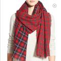 Madewell Accessories | Madewell Patchwork Plaid Scarf | Color: Red | Size: Os