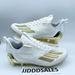 Adidas Shoes | Adidas Adizero Football Cleats White Gold Metallic Gx5122 Men’s Sizes Nwt | Color: Gold/White | Size: Various