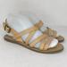 Madewell Shoes | Madewell Womens Beige Strappy Flat Sandal Size 6.5 | Color: Tan | Size: 6.5