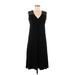 Liz Claiborne Casual Dress - Midi: Black Dresses - New - Women's Size P Petite